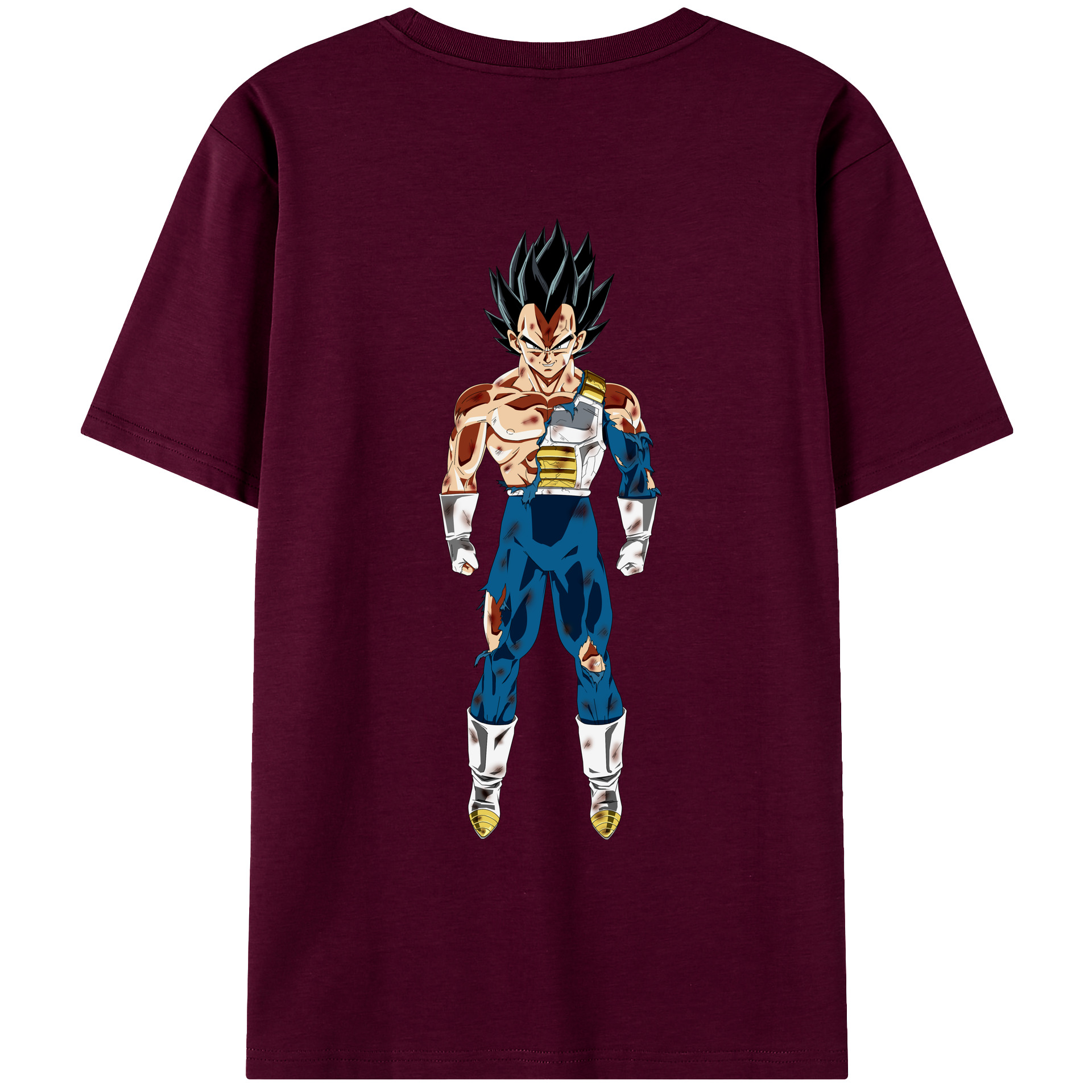 （画像用） ドラゴンボール ベジータ四世（Bejīta Yonsei）DRAGON BALL Vegeta IV レディース半袖Tシャツ(バックプリント)